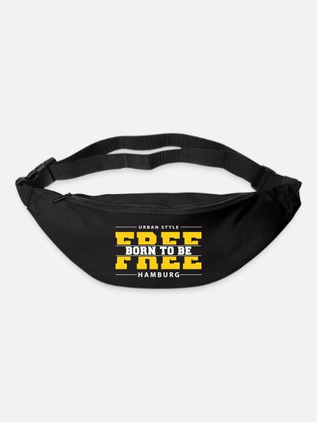 Hamburg Meine Stadt Urban Style Born Free - Gürteltasche - Schwarz
