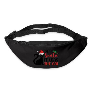 Dear Santa It Was The Cat - Bum bag - black - Front