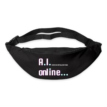 A.I. made me do this - Bum bag - black - Front