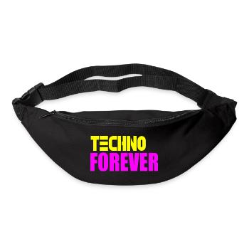 Techno forever - Bum bag - black - Front
