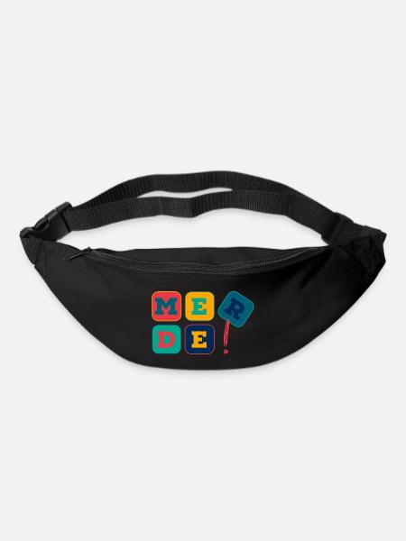 Merde! - Nicht mit mir! - Gürteltasche - Schwarz