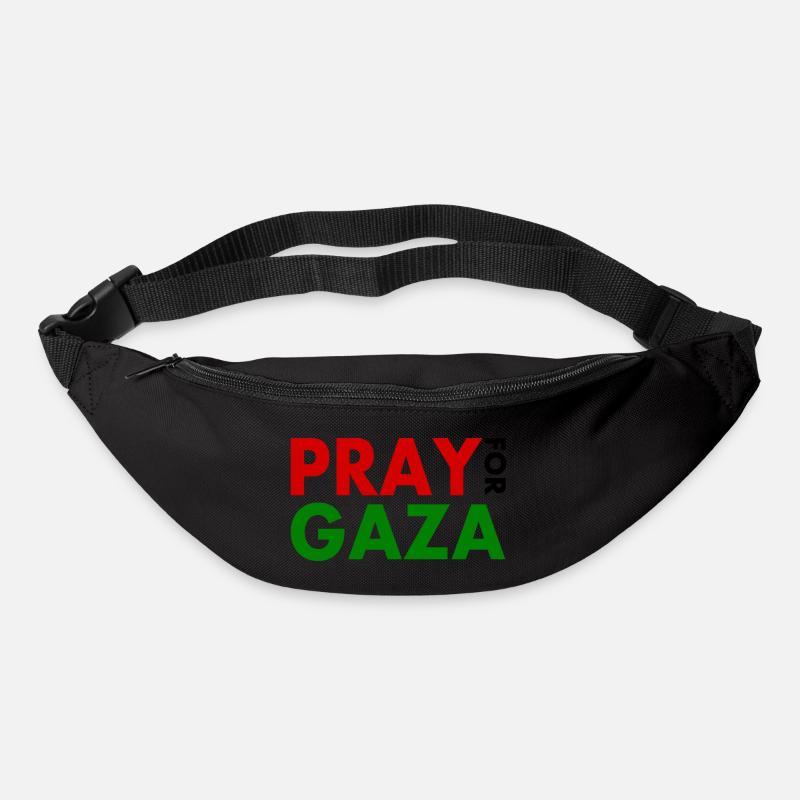 Pray for gaza - Gürteltasche - Schwarz