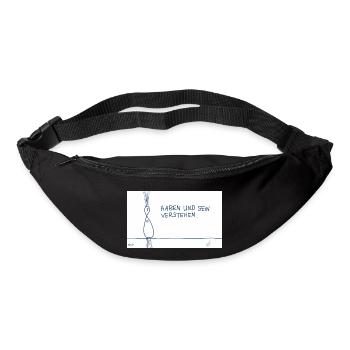 Haben und Sein verstehen. - Gürteltasche - Schwarz - Vorne