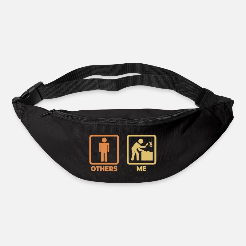Fleischer Strichmännchen - Gürteltasche - Schwarz
