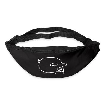 Animal cochon - Sac banane - noir - Devant