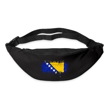 Bosnia in herzegovina europe sarajavo flag mostar - Bum bag - black - Front