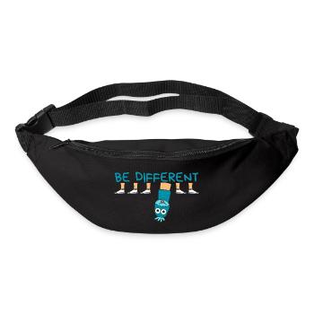 BE DIFFERENT Socke / Sei anders Socke - Sac banane - noir - Devant