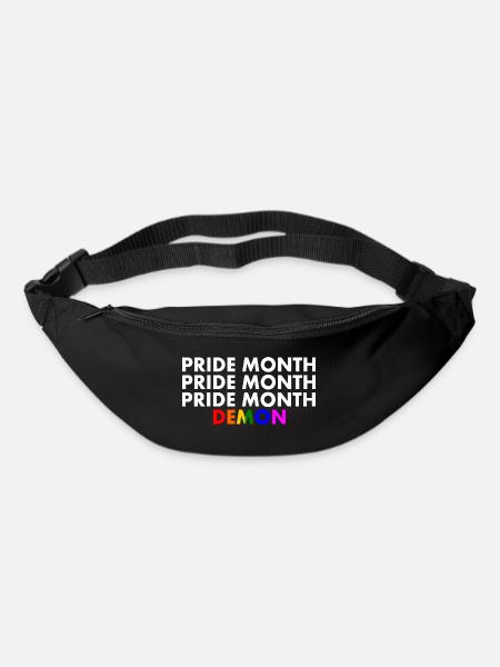 pride month demon - Gürteltasche - Schwarz