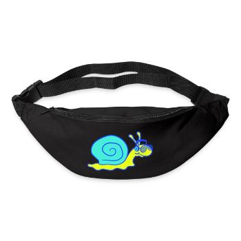 Cool DJ Snail Cute Shell - Bum bag - black - Front