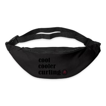 curling eisstockschießen curler curlingsaison - Bum bag - black - Front