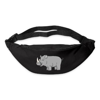 Glückliches Nashorn - Gürteltasche - Schwarz - Vorne