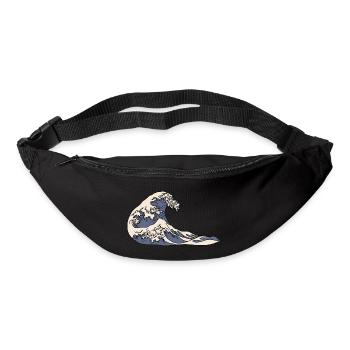 Die große Welle vor Kanagawa - Gürteltasche - Schwarz - Vorne