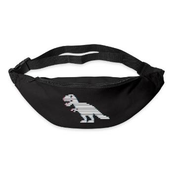Dinosaures dinosaures dinosaures t-rex - Sac banane - noir - Devant