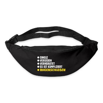 I go archery - Bum bag - black - Front