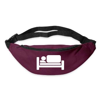 Cool Lit Silhouettes Pictogramme Design - Sac banane - bordeaux  - Devant