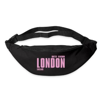 London Pink Bold Typography - Bum bag - black - Front