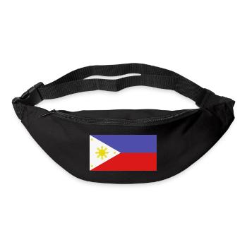 Drapeau philippin - Sac banane - noir - Devant