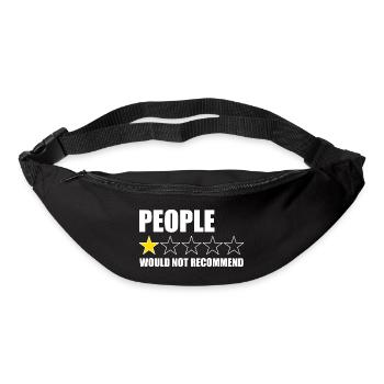 On ne recommanderait pas les anti-humains introvertis - Sac banane - noir - Devant