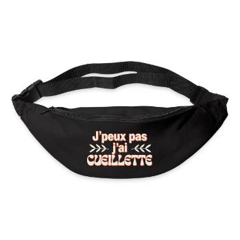 J'peux pas j'ai cuilllette - Sac banane - noir - Devant