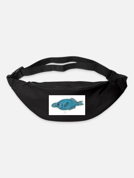 Vogellippfisch - Gürteltasche - Schwarz