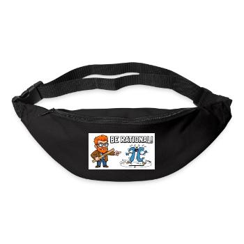 Be Rational Math Cartoon - Gürteltasche - Schwarz - Vorne