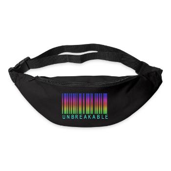Barcode Unbreakable Rainbow - Bum bag - black - Front