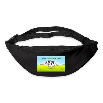 NIMM EINE VERBEUGUNG MILCHKUH - Gürteltasche - Schwarz - Vorne