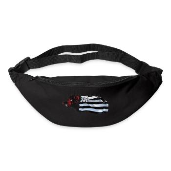 sanglier_breizh - Sac banane - noir - Devant
