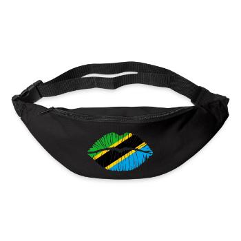 Kuss Tansania - Gürteltasche - Schwarz - Vorne