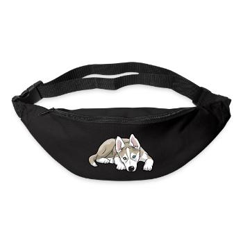 Siberian Husky Dog - Bum bag - black - Front