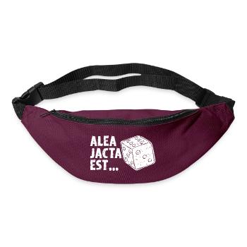 Alea jacta est Latin saying gift old language - Bum bag - burgundy - Front