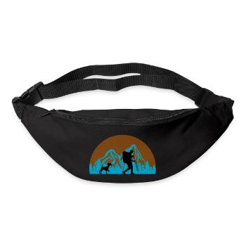 Chien chien - Sac banane - noir - Devant