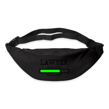 Lawyer in progress profession saying jura gift - Bum bag - black - Front