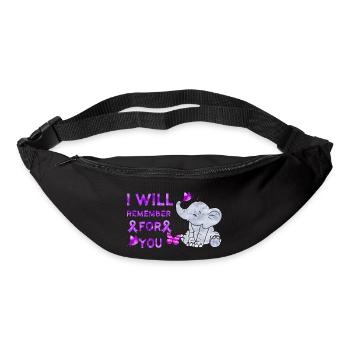 Alzheimer's Disease Brain Forgotten Forgetful - Bum bag - black - Front