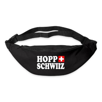 Hopp schwiiz - Gürteltasche - Schwarz - Vorne