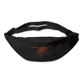 Cool Guêpe Insecte Croquis Guêpe graphique Amoureux des animaux - Sac banane - noir - Devant