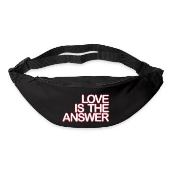 LOVE is the ANSWER 04 white Krot - Bum bag - black - Front