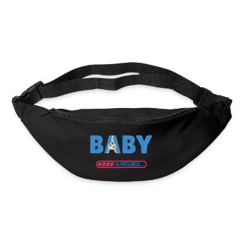Bébé en cours - Sac banane - noir - Devant