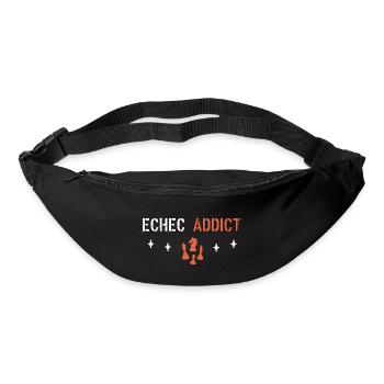 Echec addict - Sac banane - noir - Devant