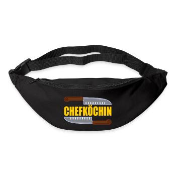 Chefköchin - Gürteltasche - Schwarz - Vorne
