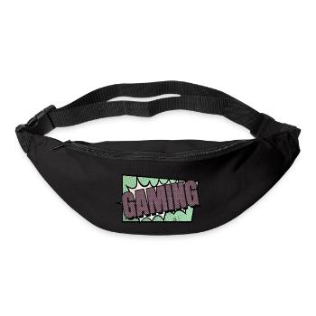 Beer Statement Games Funny Birthday Gaming Shirt - Sac banane - noir - Devant