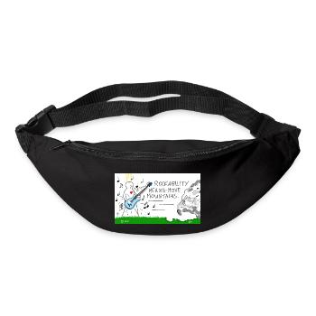 Rockability means move mountains. - Bum bag - black - Front