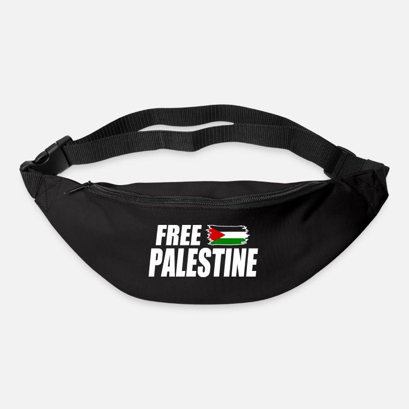 Free palestine - Gürteltasche - Schwarz