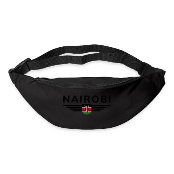 Nairobi fans: T-shirt for Kenya lovers - Bum bag - black - Front