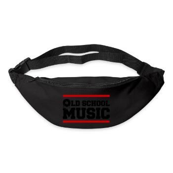 old school music - Gürteltasche - Schwarz - Vorne