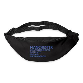 Manchester – England Lyric Design - Gürteltasche - Schwarz - Vorne