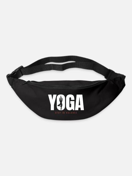 Yoga Balance – Stay in Balance Motivation - Gürteltasche - Schwarz