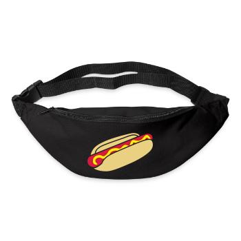 fastfood_hotdog_design_3c - Bum bag - black - Front