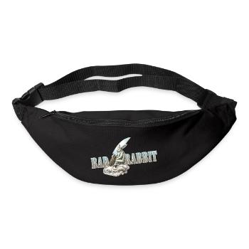 shirt motiv hase Messer Bad Rabbit neu - Gürteltasche - Schwarz - Vorne