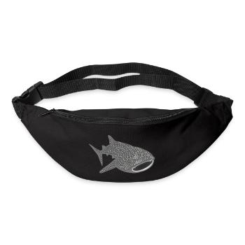 walhai wal hai fisch whale shark taucher tauchen - Gürteltasche - Schwarz - Vorne